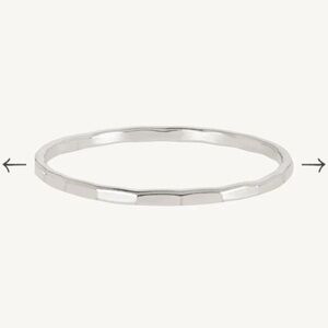 Catbird Silver Hammered Ring